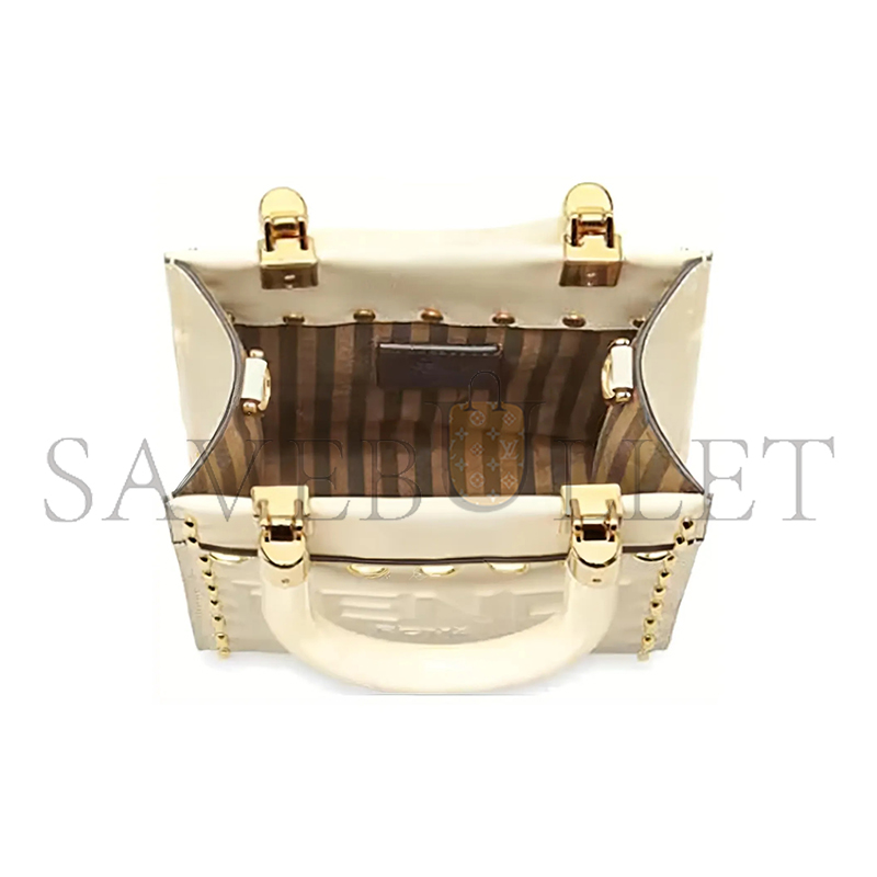 FENDI SUNSHINE MINI TOTE SHOULDER CROSSBODY BAG 8BS051AHN3F1FIR (18*13*6.5cm)